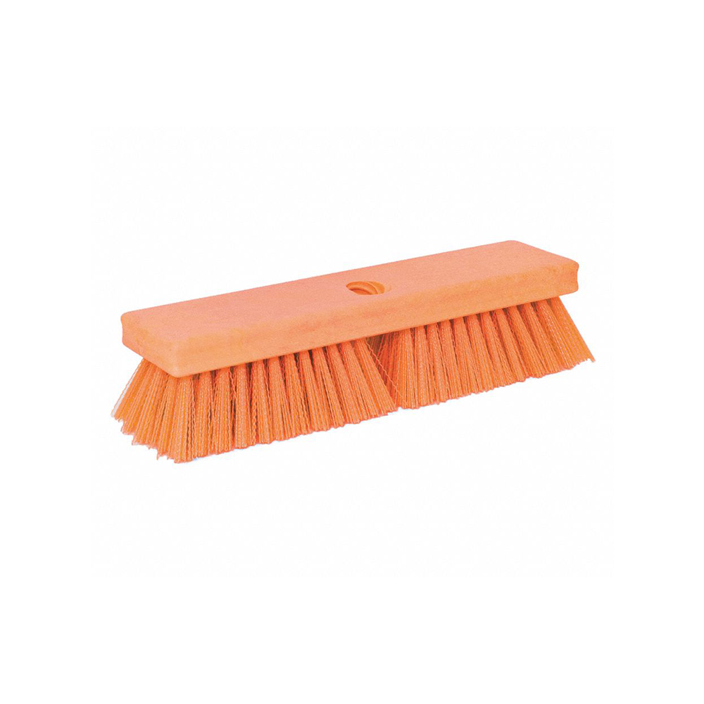 Cepillo lavar pisos PBT rigidez media NARANJA  BRUSHTECH