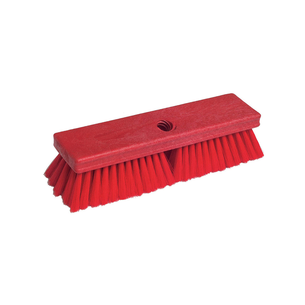 Cepillo lavar pisos PBT rigidez media ROJO BRUSHTECH