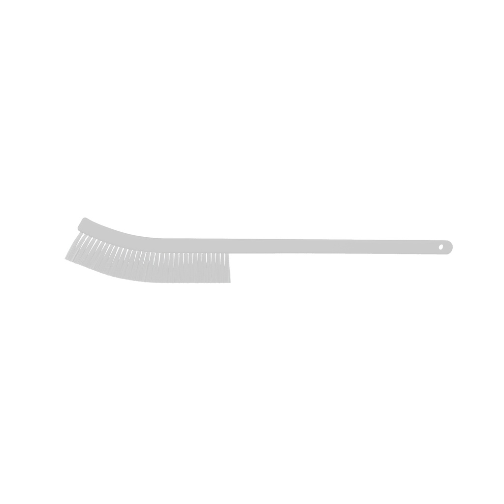 Cepillo largo, suave y ultradelgado para sacudir blanco PBT BRUSHTECH