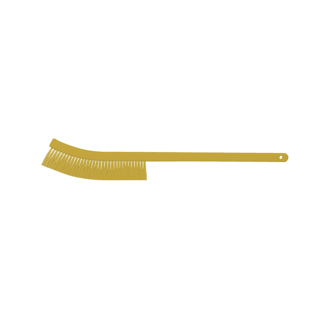 Cepillo largo, suave y ultradelgado para sacudir amarillo PBT BRUSHTECH