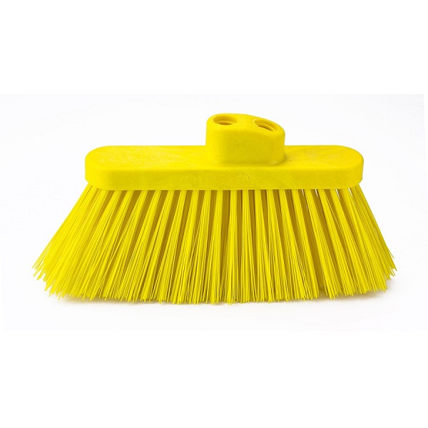 Escoba angular PBT dureza media amarilla BRUSHTECH