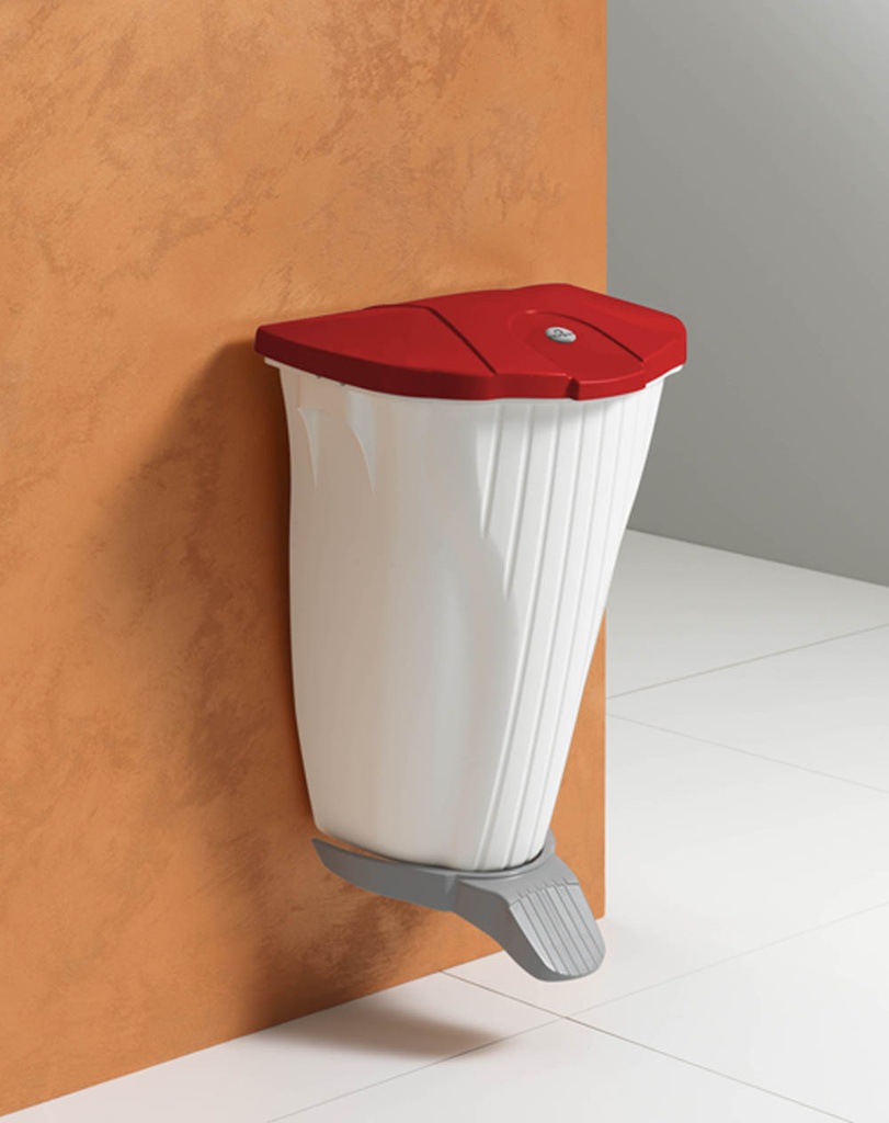 Basurero OYSTER 50 lts.ROJO