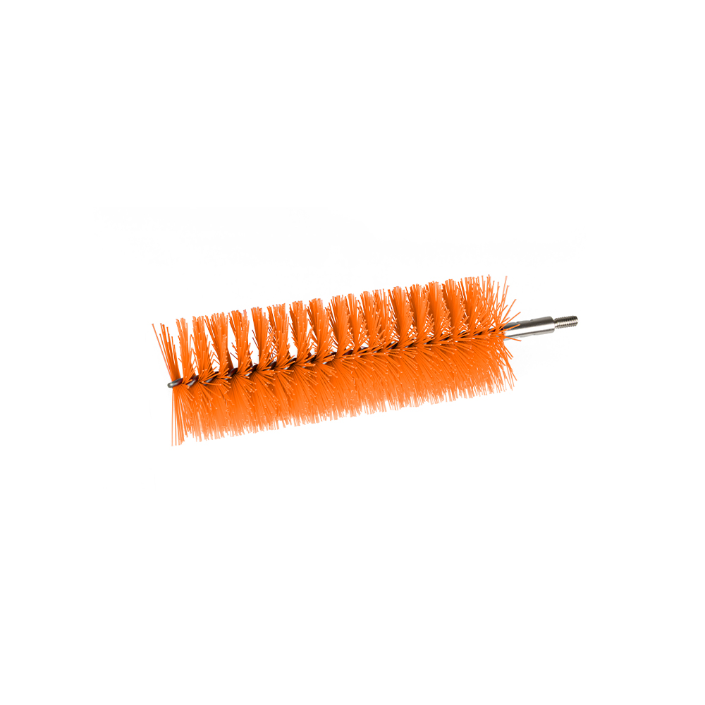 Cepillo para lavar tubos tipo gusano ENDURE 2.5 plg. intercambiable NARANJA