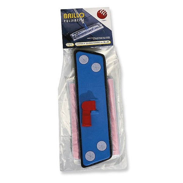 Marco de mopa BRILLO 45cm incluye 25 paños impregnados  (cabeza)