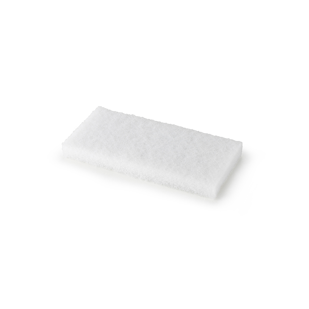 Esponja abrasiva GLANZ 12 x 25 cm blanca