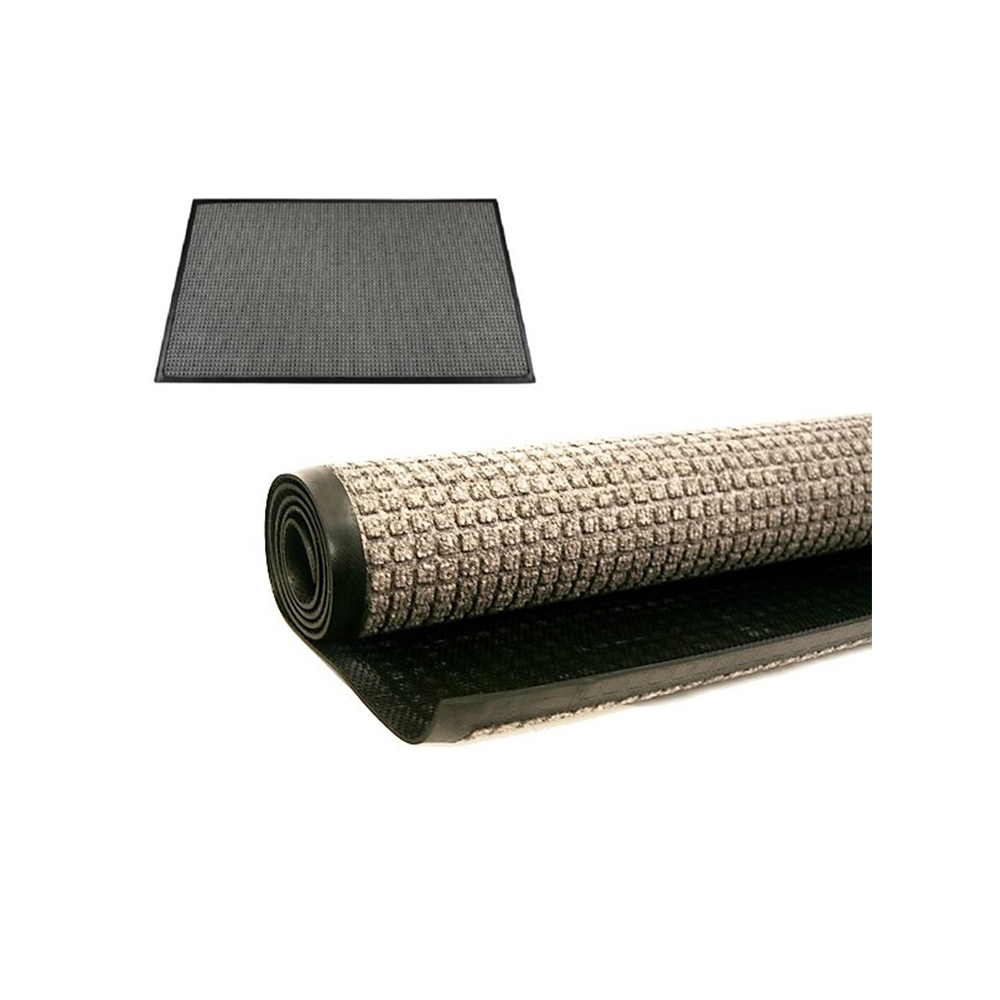 Alfombra para entrada 4ft x 6ft (122 x 183cm) AQUA DAM gris