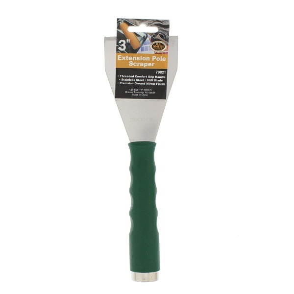Espátula metálica 3plg para pisos (rosca USA)