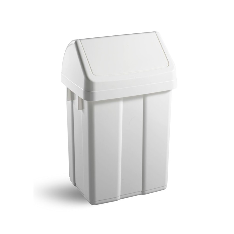 Basurero de vaiven PATTY 50 lts BLANCO