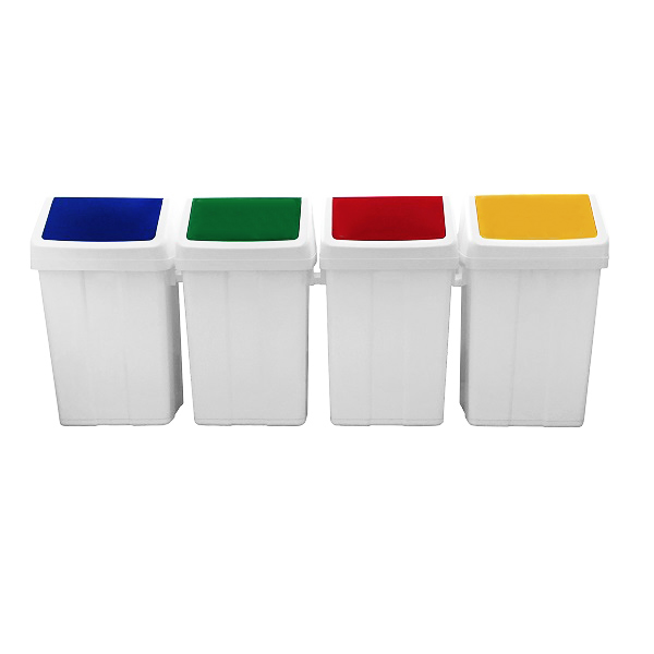 Basurero de vaiven PATTY 25 lts AMARILLO