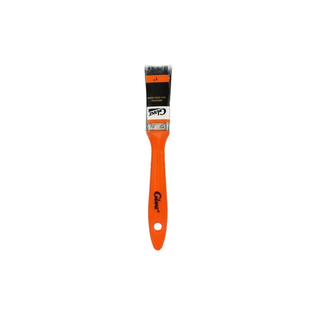 Brocha 1" Glanz ESENCIAL naranja cerda natural negra