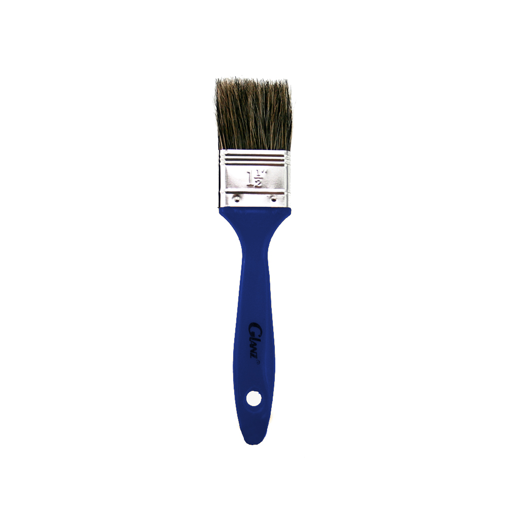 Brocha 1.5" profesional con mango azul Glanz