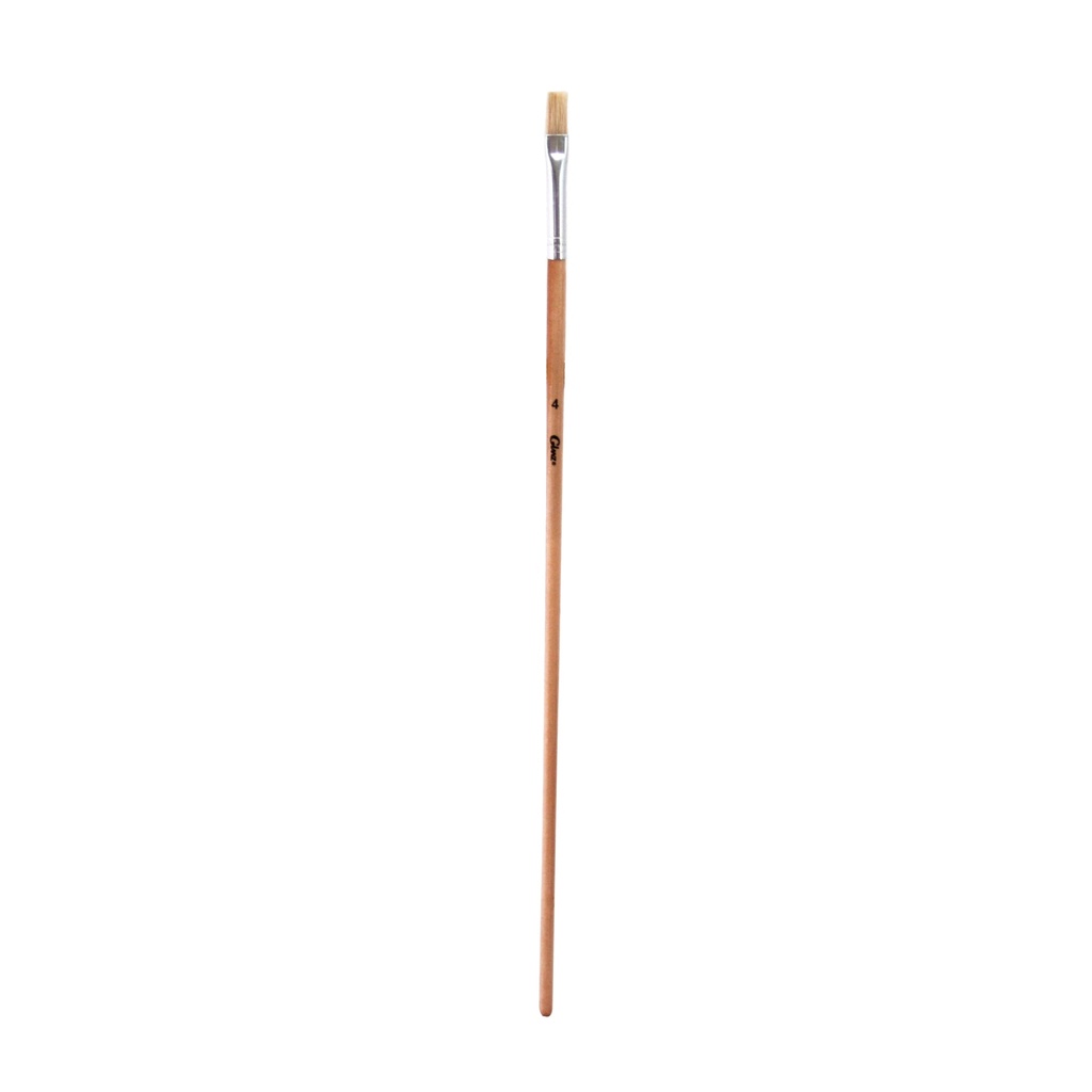 Pincel redondo cerda blanca No.4
