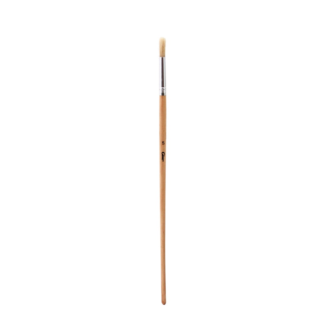 Pincel redondo cerda blanca No.5