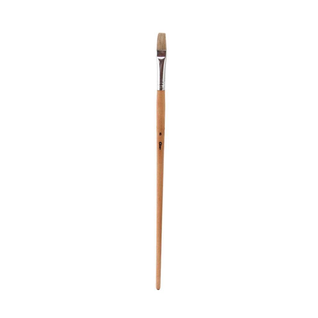 Pincel redondo cerda blanca No.8