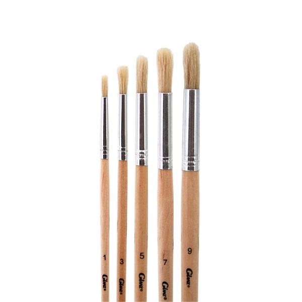 Pincel redondo cerda blanca No.11