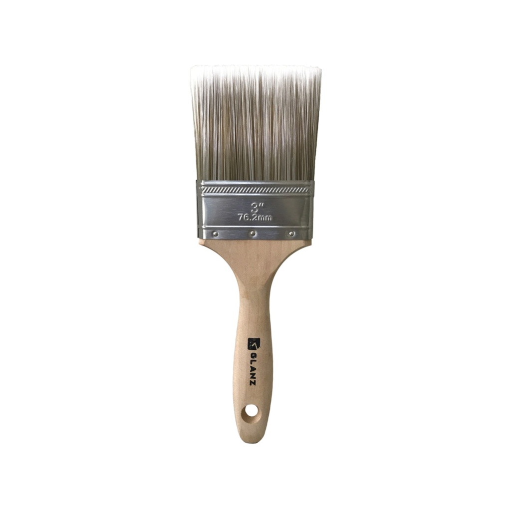 Brocha 3" GLANZ CONTRACT mango madera cola de castor