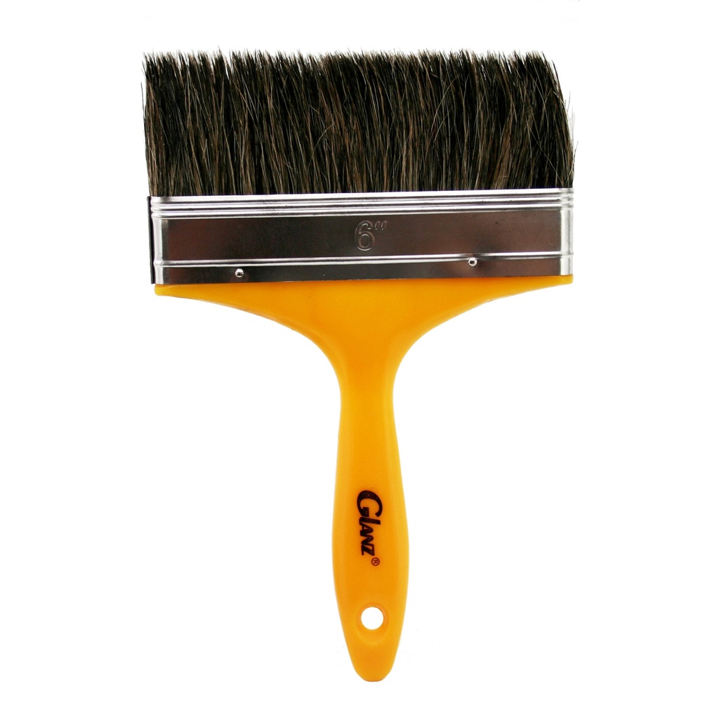 Brocha Glanz ESTANDAR amarilla 6''