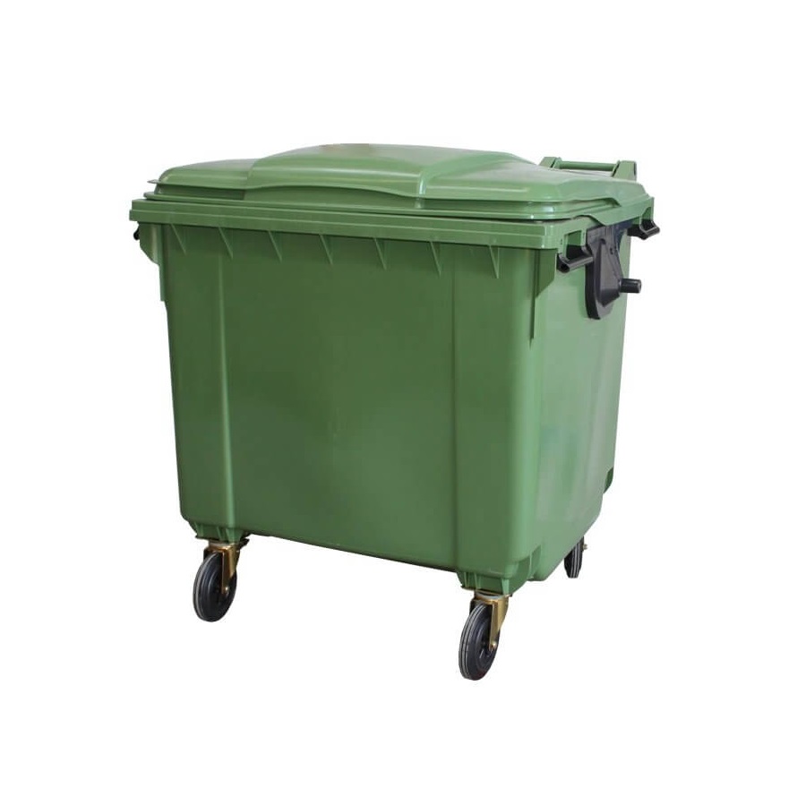 Depósito basura gigante 1100 lts (290 galones) VERDE