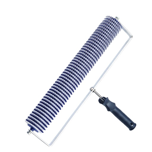 [d803n] Rodillo de picos c/maneral p romper burbujas en aplicaciones epoxicas 18 plg