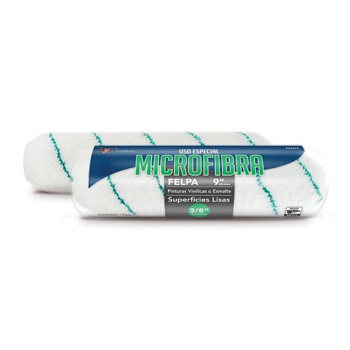[fmf29] Felpa B&P 9'' x 3/4'' de MICROFIBRA
