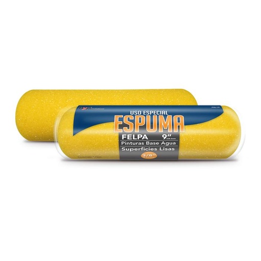 [fsl19] Felpa B&P 9'' x 3/8'' de esponja superficies lisas