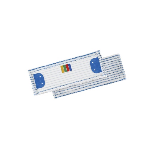 [pn0413c00] Repuesto mopa SPEEDYmicrofibra blanco con rayas azules 40cm
