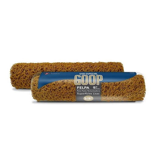 [tg09] Felpa GOOP 9'' x 1/4'' para texturizar  B&P