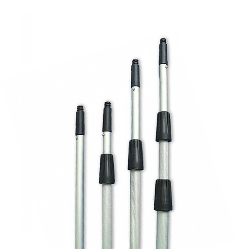 [316a] Extensión telesc 9m aluminio LIMPIEZA rosca italiana (combo)