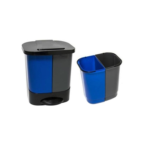 [b036] Basurero plástico 20 lts para clasificación de basuras de pedal