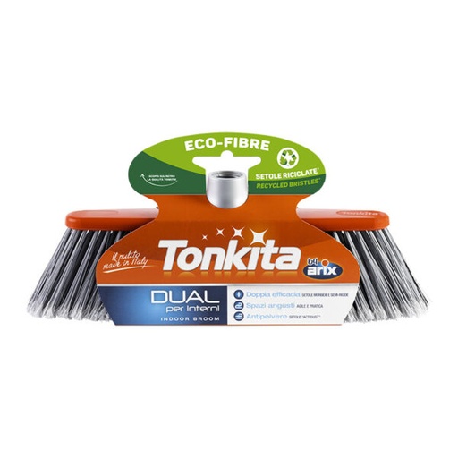 [tk6256] Escoba de interior DUAL de TONKITA (cabeza)