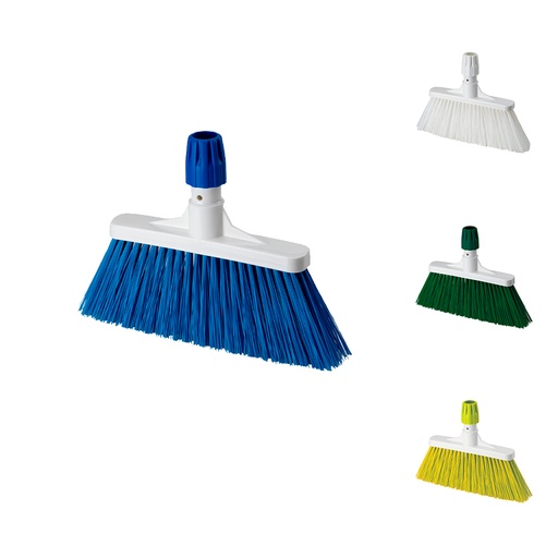 Escoba PBT fibra larga dureza fuerte rosca italiana