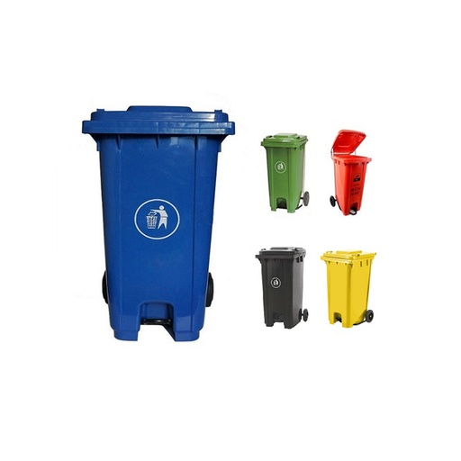 Basurero Omega de pedal centrado 120 lts 