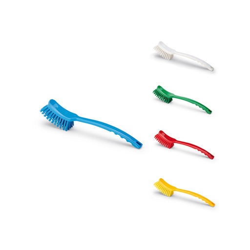 Cepillo curvo PBT de mango largo