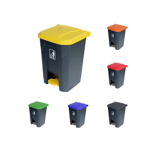 Basurero Alfa de pedal 68 lts