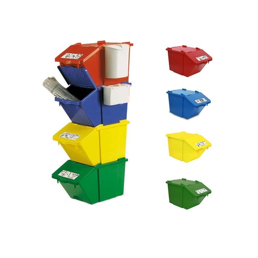 Contenedor plástico apilable PICK UP 45 lts