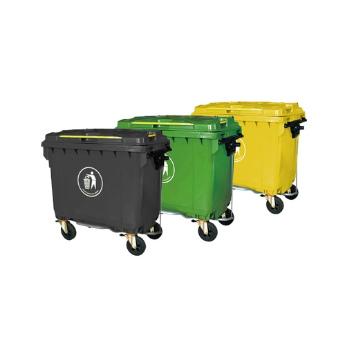 Depósito basura gigante 1100 lts (290 galones) con pedal combo