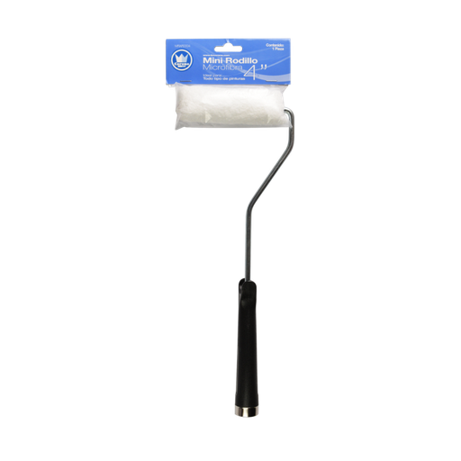 [mrar0004] Minirodillo microfibra 4'' (maneral y felpa) CORONA