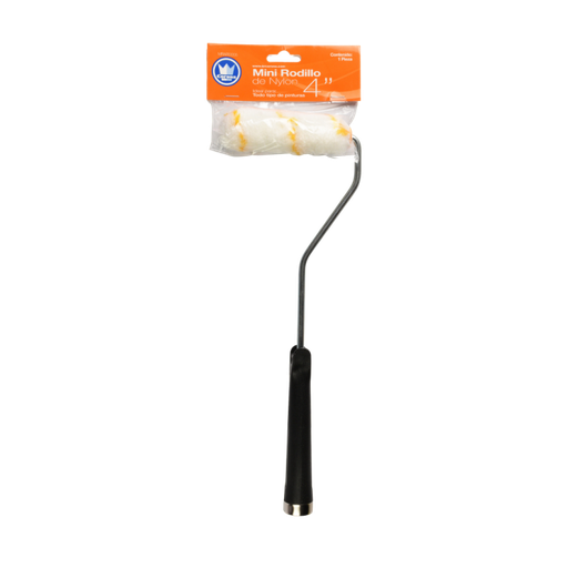 [mrar0005] Minirodillo nylon 4'' (maneral y felpa) CORONA