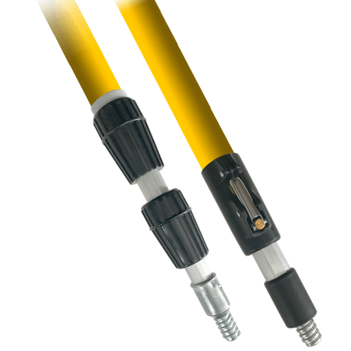 [exf0002] Extensión telescópica 5.4m fibra de vidrio rosca USA metálica CORONA