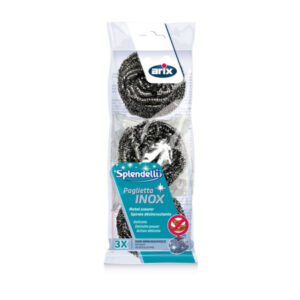 [5513] Esponja acero inox 15gr unidad ARIX pack 3u