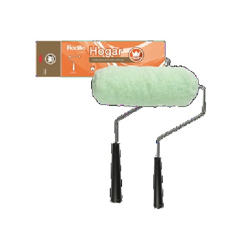 [reco010] Rodillo Corona maneral tapitas con felpa 3/4 plg