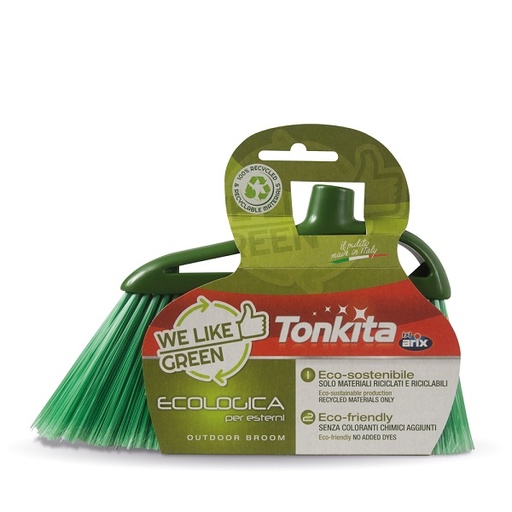 [tk672] Escoba TONKITA ECOLOGICA para exteriores (cabeza)