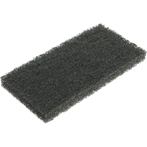 [#4etc] Esponja abrasiva GLANZ 12 x 25 cm RAZORBACK muy abrasiva negra