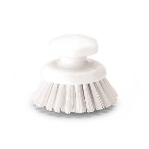 [1012wm] Cepillito redondo PBT BLANCO dureza media