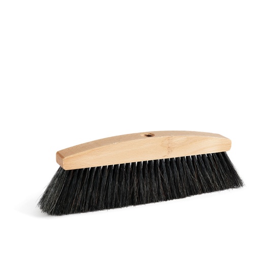[13900] Escoba de pelo natural en block de madera PERFETTO