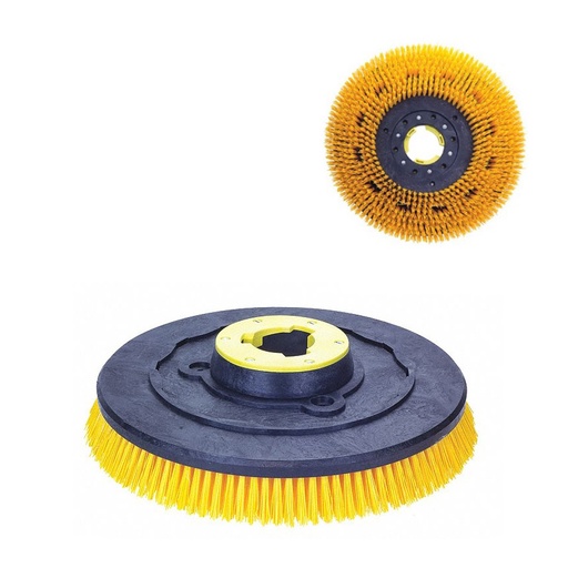 [2119a] Cepillo circular 19plg  POLIPROPILENO con alza BRUSHTECH