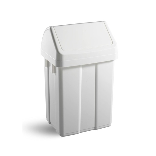 [8170] Basurero de vaiven PATTY 50 lts BLANCO