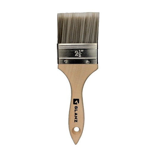 [920025] Brocha Glanz CLASICA mango de madera y fibra poliester 2.5 plg