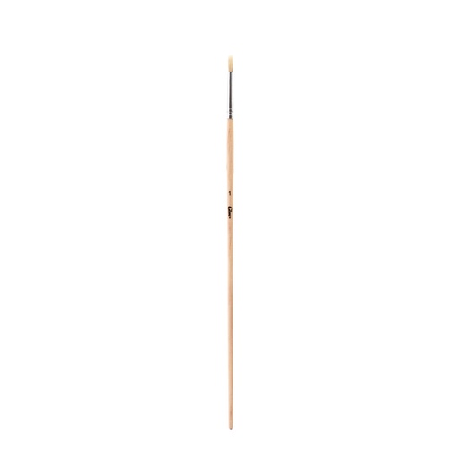 [970001r] Pincel redondo cerda blanca No.1