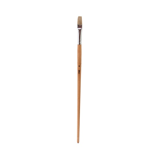[970008r] Pincel redondo cerda blanca No.8